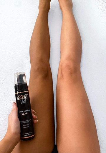 1 Hour Express Dark Self Tanning Mousse | Self Tanning Mitts | Bronze Tan | Self Tanning Products | Self Tanner | Sunless Tanning